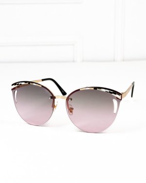 Чорно-рожеві окуляри кішечки з вирізами - 8617240 - SvitStyle