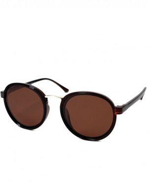 Сонцезахисні окуляри темно-коричневого кольору - SvitStyle