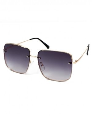 Чорно-золоті сонцезахисні окуляри з градієнтом - SvitStyle