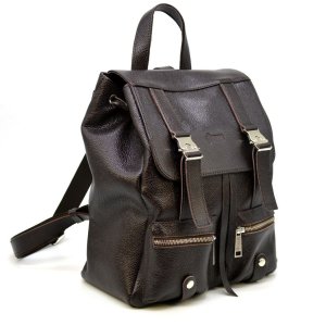 Кожаный рюкзак из кожи флотар FC-3016-4lx TARWA темно-коричневый - SvitStyle