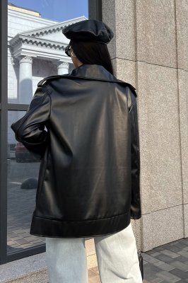 Жіноча куртка з еко-шкіри - 8613721 - SvitStyle