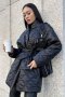 Жіноча демісезонна куртка-кімоно зі стьобаної плащової тканини (9)