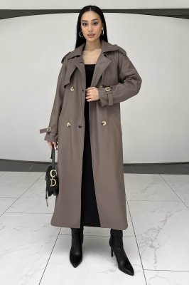 Жіноче пальто з еко-шкіри - 8613946 - SvitStyle