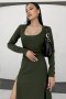 Жіноча сукня в рубчик з розрізами (6)
