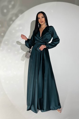 Жіноча шовкова сукня максі  - SvitStyle