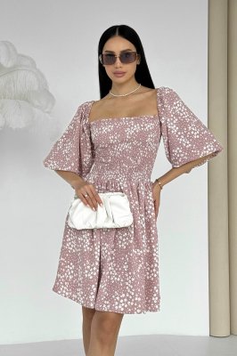 Жіноча літня сукня з квітковим принтом - SvitStyle