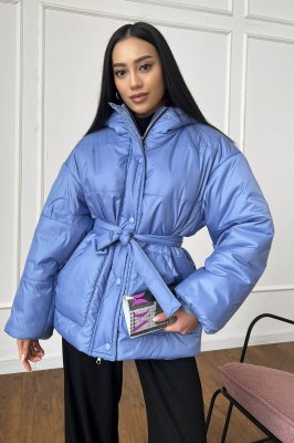 Демісезонна куртка "Мая" блакитного кольору - 8515330 - SvitStyle