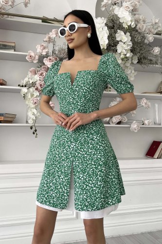 Легка літня сукня-двійка зеленого кольору м. Харків - SvitStyle