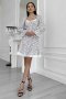 Ніжна сукня з легкої тканини білого кольору м. Харків (1)