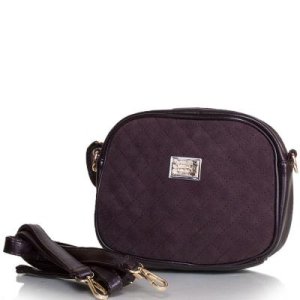 Женская сумка-клатч из качественного кожезаменителя и натуральной замши GUSSACI (ГУССАЧИ) TU14374-brown - SvitStyle