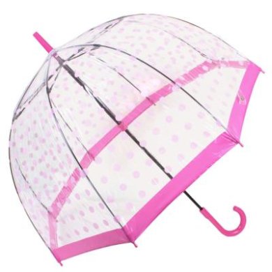 Зонт-трость женский механический FULTON (ФУЛТОН) FULL042-Pink-Polka-Dot - SvitStyle