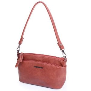 Женская мини-сумка из качественного кожезаменителя AMELIE GALANTI (АМЕЛИ ГАЛАНТИ) A991340-red-brown - 7868444 - SvitStyle