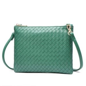 Женская сумка-клатч из кожезаменителя AMELIE GALANTI A991503-01-green - SvitStyle