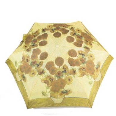Зонт женский механический компактный облегченный FULTON, коллекция The National Gallery FULL794-Sunflowers - SvitStyle